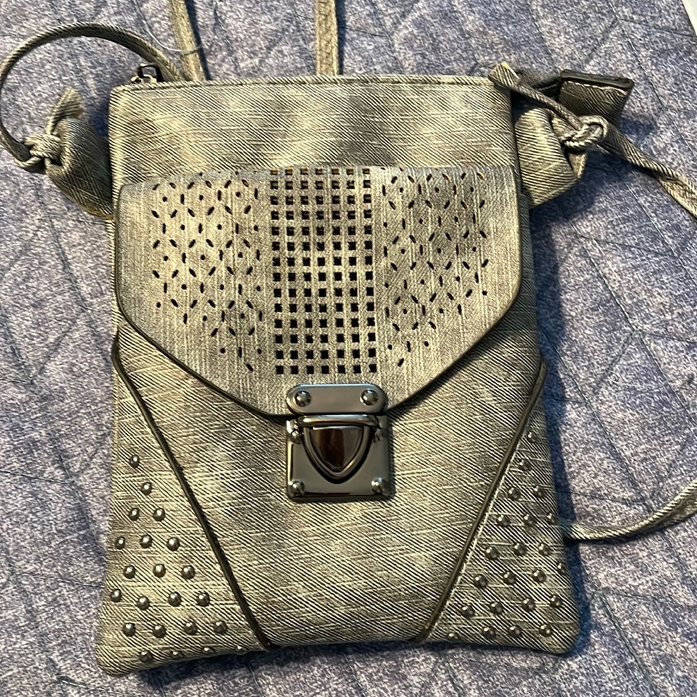 NWOT Small crossbody shoulder bag slate blue/gray